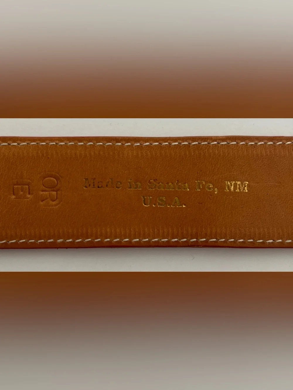 James Reid Santa Fe Orange Alligator Skin Belt No BUCKLE Size 32 W/bag